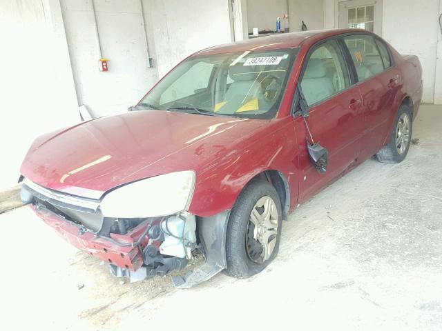 1G1ZS51806F245396 - 2006 CHEVROLET MALIBU LS MAROON photo 2
