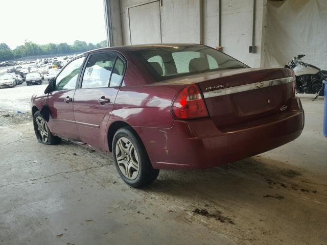 1G1ZS51806F245396 - 2006 CHEVROLET MALIBU LS MAROON photo 3