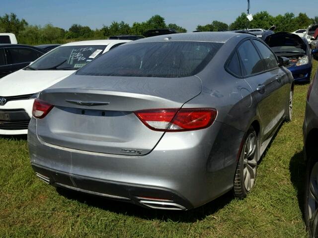 1C3CCCBG2FN517722 - 2015 CHRYSLER 200 S SILVER photo 4