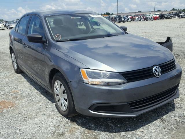 3VW2K7AJ3EM326315 - 2014 VOLKSWAGEN JETTA BASE Մոխրագույն լուսանկար 1