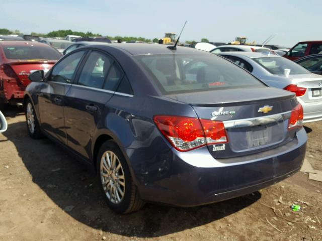 1G1PH5SB9E7267938 - 2014 CHEVROLET CRUZE ECO BLUE photo 3