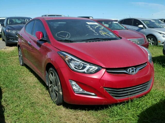 KMHDH4AE3EU161613 - 2014 HYUNDAI ELANTRA SE RED photo 1