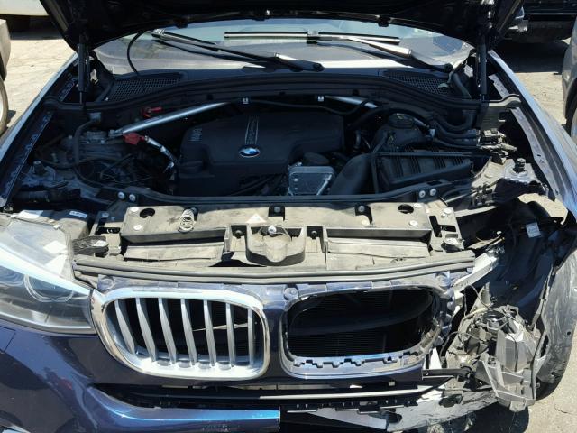 5UXXW3C50G0R21522 - 2016 BMW X4 XDRIVE2 BLUE photo 7