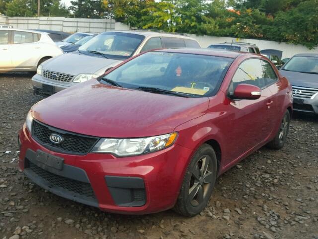 KNAFU6A29A5112007 - 2010 KIA FORTE EX RED photo 2