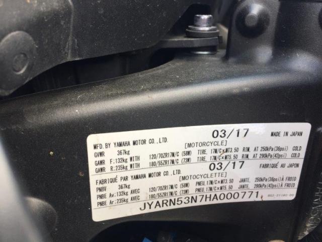 JYARN53N7HA000771 - 2017 YAMAHA FZ09 GRAY photo 9