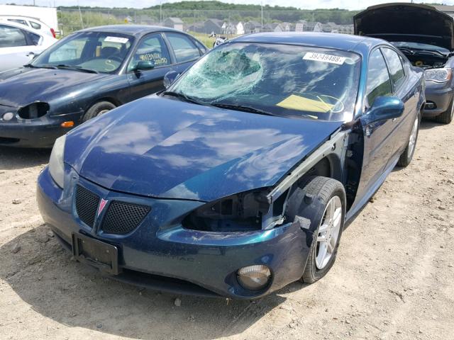 2G2WR554161298925 - 2006 PONTIAC GRAND PRIX TURQUOISE photo 2