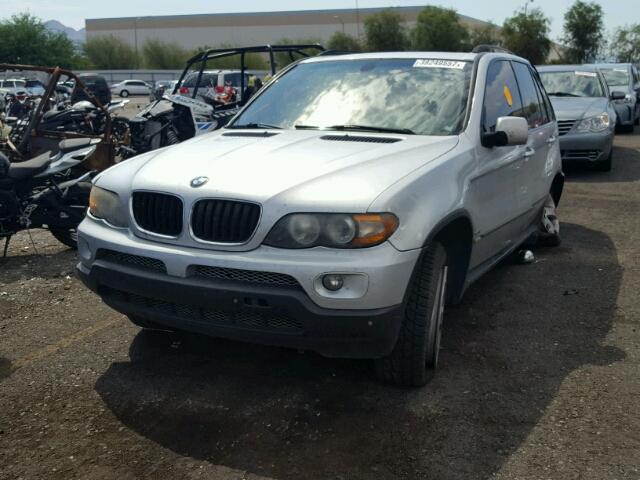 5UXFA13556LY42519 - 2006 BMW X5 3.0I SILVER photo 2