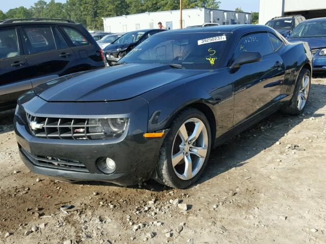 2G1FC1E32C9174200 - 2012 CHEVROLET CAMARO LT GRAY photo 2