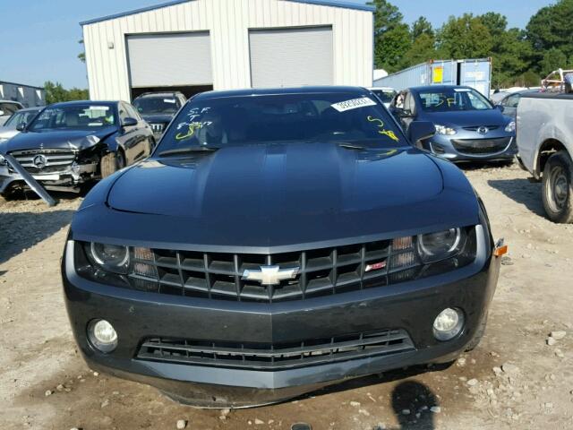 2G1FC1E32C9174200 - 2012 CHEVROLET CAMARO LT GRAY photo 9