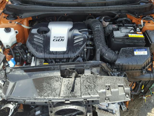 KMHTC6AE9GU280985 - 2016 HYUNDAI VELOSTER T ORANGE photo 7