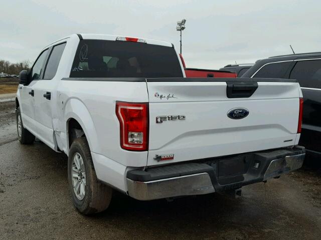 1FTEW1C85FKD76962 - 2015 FORD F150 SUPER WHITE photo 3