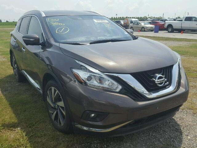 5N1AZ2MG4FN222710 - 2015 NISSAN MURANO S BROWN photo 1