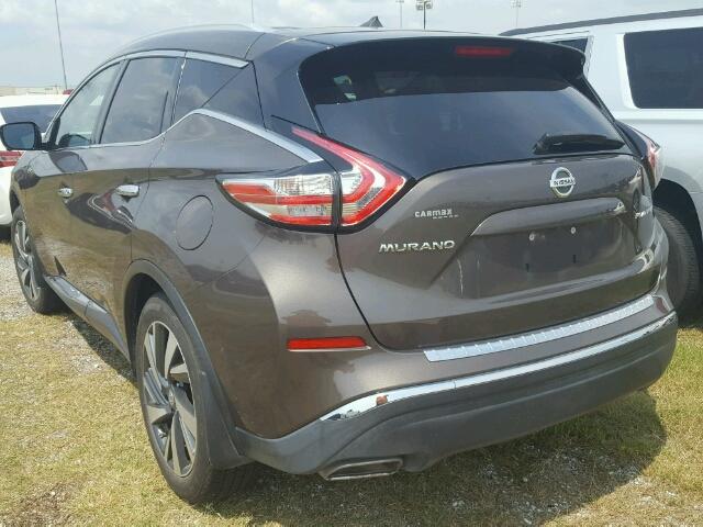 5N1AZ2MG4FN222710 - 2015 NISSAN MURANO S BROWN photo 3