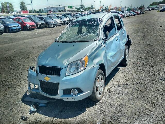 3G1TB6DG6BL143941 - 2011 CHEVROLET AVEO LS BLUE photo 2