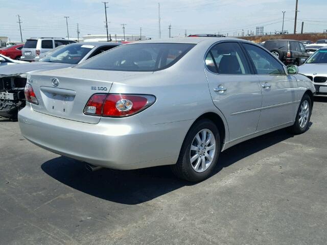 JTHBF30G030094230 - 2003 LEXUS ES 300 SILVER photo 4