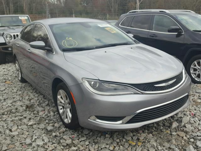 1C3CCCAB3FN580124 - 2015 CHRYSLER 200 LIMITE SILVER photo 1