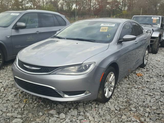 1C3CCCAB3FN580124 - 2015 CHRYSLER 200 LIMITE SILVER photo 2