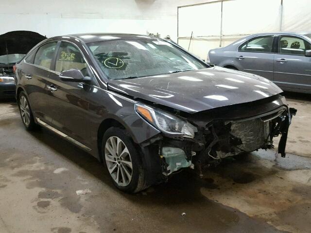 5NPE34AF2FH142126 - 2015 HYUNDAI SONATA SPO GRAY photo 1