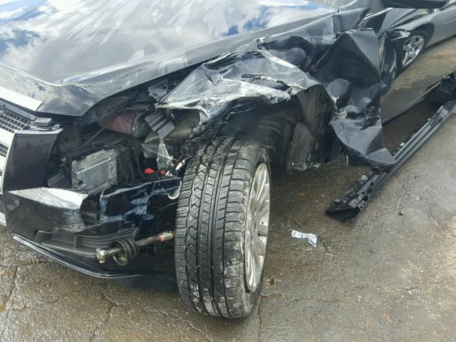 1G6DC1ED0B0156782 - 2011 CADILLAC CTS BLACK photo 9