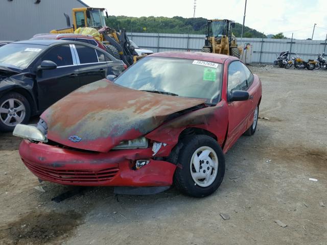 1G1JC1249X7264135 - 1999 CHEVROLET CAVALIER B RED photo 2