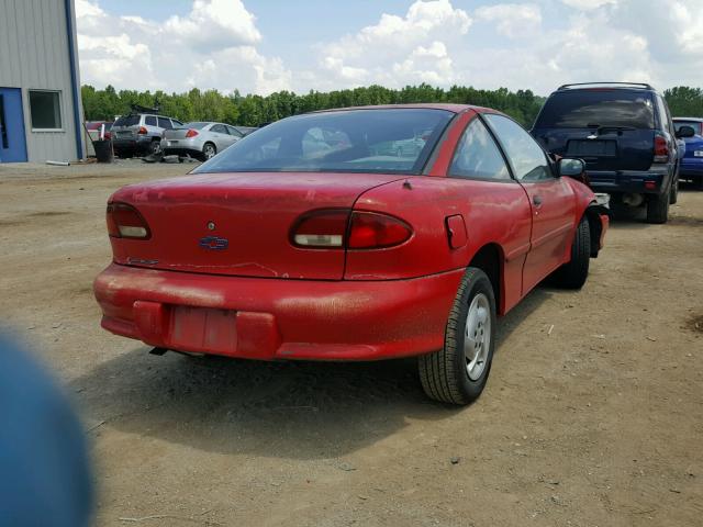 1G1JC1249X7264135 - 1999 CHEVROLET CAVALIER B RED photo 4