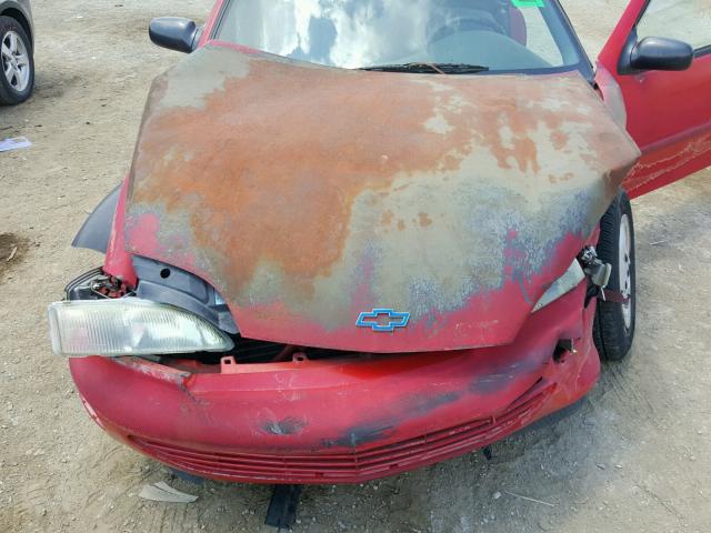 1G1JC1249X7264135 - 1999 CHEVROLET CAVALIER B RED photo 7