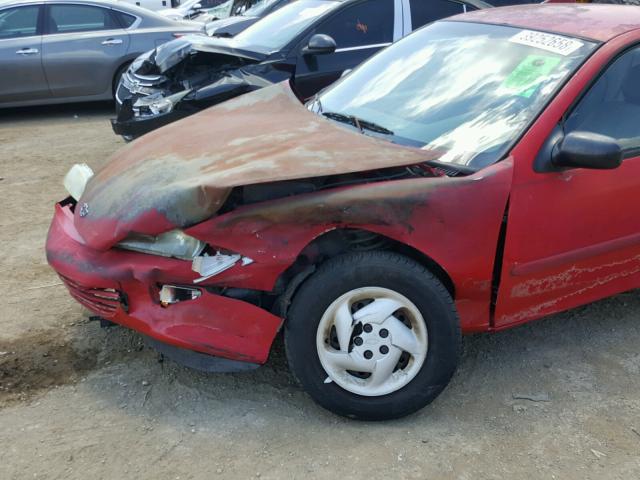 1G1JC1249X7264135 - 1999 CHEVROLET CAVALIER B RED photo 9