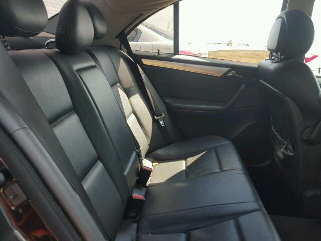 WDBRF52H86F744732 - 2006 MERCEDES-BENZ C GENERATI BLACK photo 6