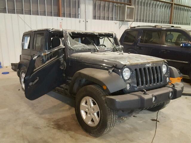 1C4BJWDG1HL502719 - 2017 JEEP WRANGLER U GRAY photo 1