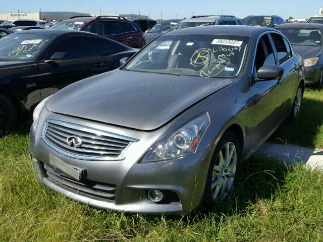 JN1CV6AP3CM627840 - 2012 INFINITI G37 GRAY photo 2