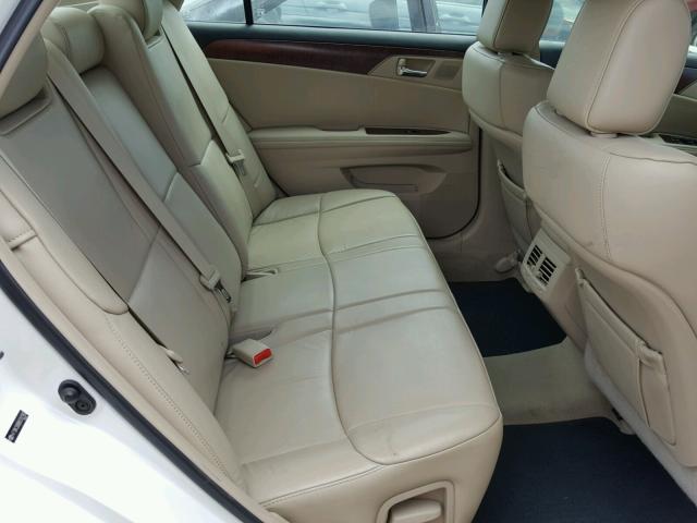 4T1BK3DB8BU392765 - 2011 TOYOTA AVALON BAS WHITE photo 6