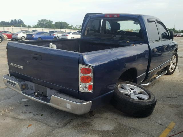 3D7HA18N12G157644 - 2002 DODGE RAM 1500 BLUE photo 4