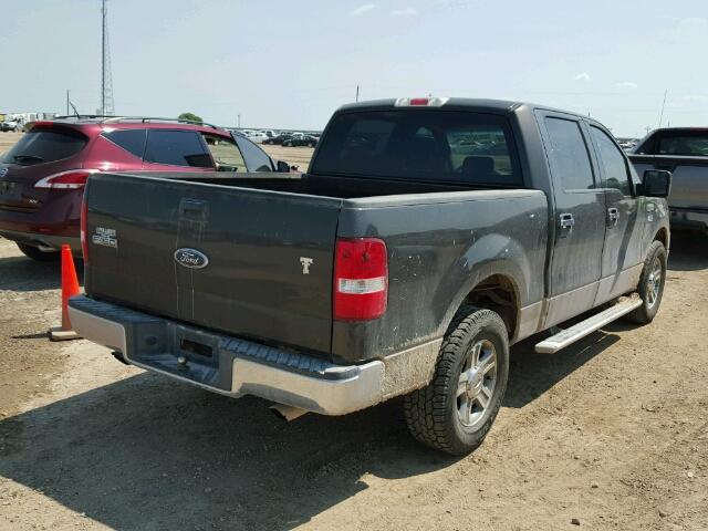 1FTRW12W45FA64608 - 2005 FORD F150 BROWN photo 4