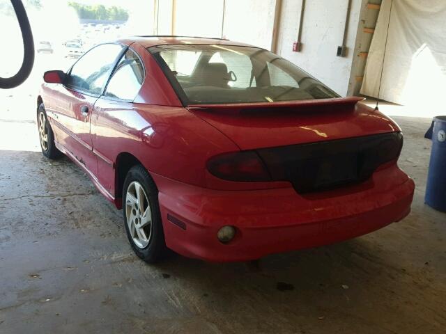 1G2JB124XY7239244 - 2000 PONTIAC SUNFIRE SE RED photo 3