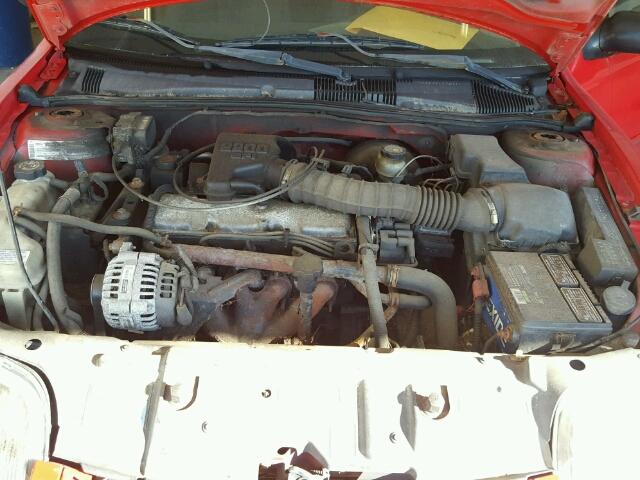 1G2JB124XY7239244 - 2000 PONTIAC SUNFIRE SE RED photo 7