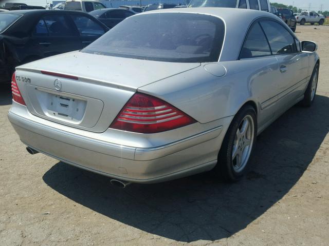 WDBPJ75J94A041389 - 2004 MERCEDES-BENZ CL 500 SILVER photo 4