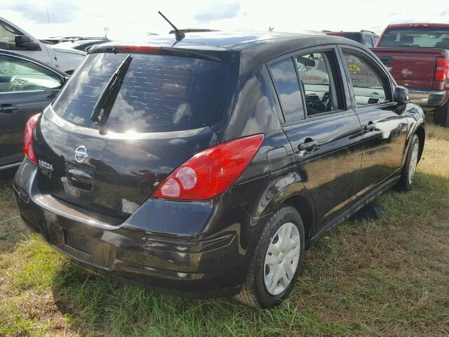 3N1BC1CP1BL389500 - 2011 NISSAN VERSA S BLACK photo 4