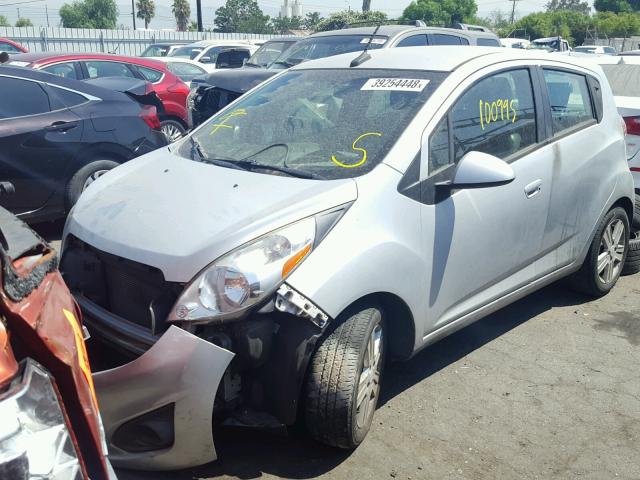 KL8CD6S91DC584079 - 2013 CHEVROLET SPARK 1LT SILVER photo 2