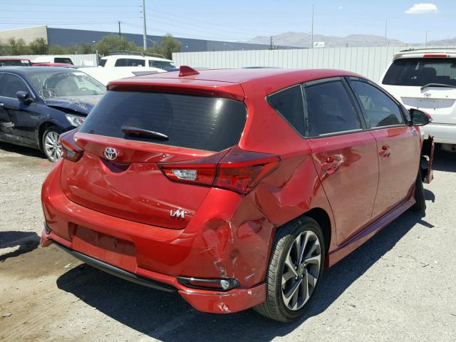 JTNKARJE6HJ552561 - 2017 TOYOTA COROLLA IM RED photo 4