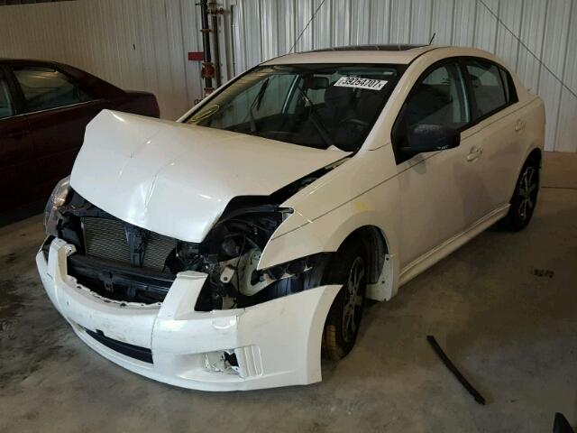 3N1AB6AP0CL608804 - 2012 NISSAN SENTRA 2.0 WHITE photo 2