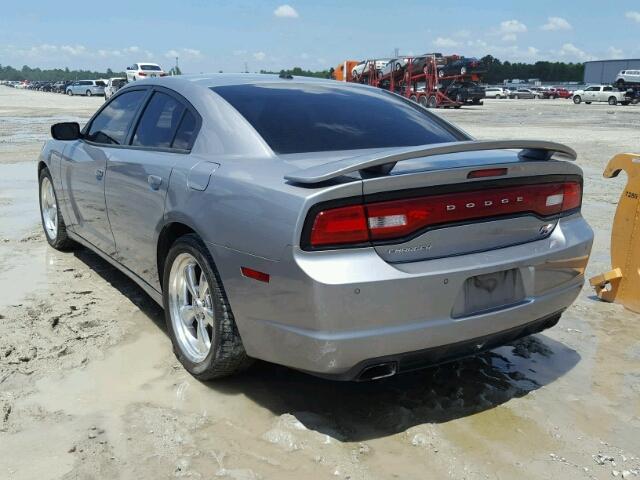 2B3CL5CT3BH520202 - 2011 DODGE CHARGER R/ SILVER photo 3