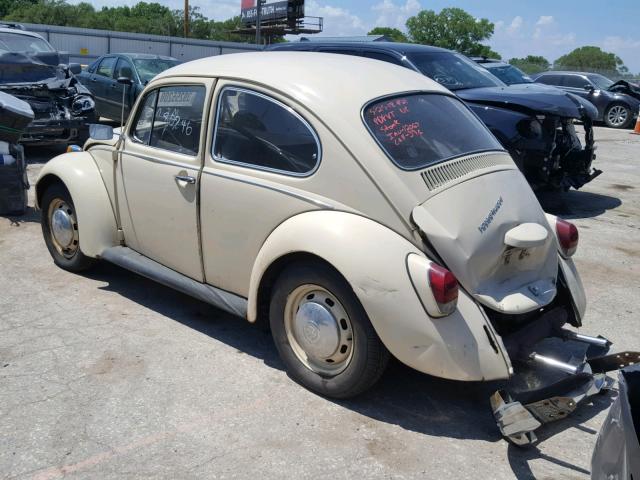 118991091 - 1968 VOLKSWAGEN BEETLE CREAM photo 3