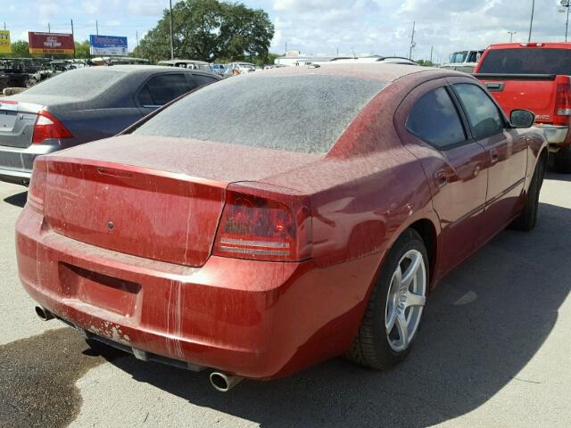 2B3LA53H66H437158 - 2006 DODGE CHARGER R/ RED photo 4