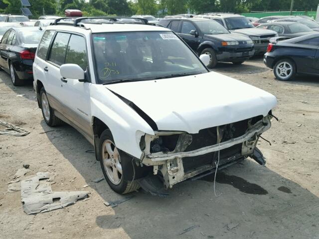 JF1SF65572H702664 - 2002 SUBARU FORESTER S WHITE photo 1