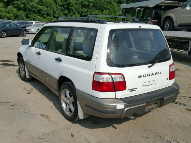 JF1SF65572H702664 - 2002 SUBARU FORESTER S WHITE photo 3
