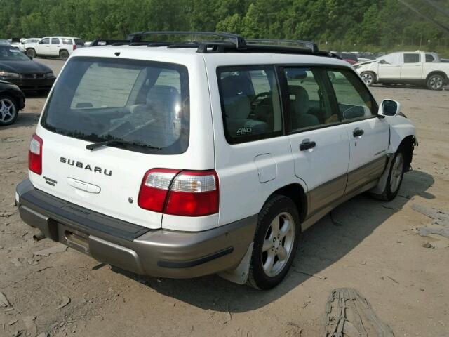 JF1SF65572H702664 - 2002 SUBARU FORESTER S WHITE photo 4
