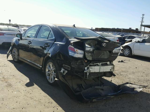 JTHBB1BA2A2011939 - 2010 LEXUS HS 250H BLACK photo 3