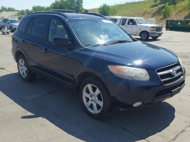 5NMSH13E97H023446 - 2007 HYUNDAI SANTA FE S BLUE photo 1