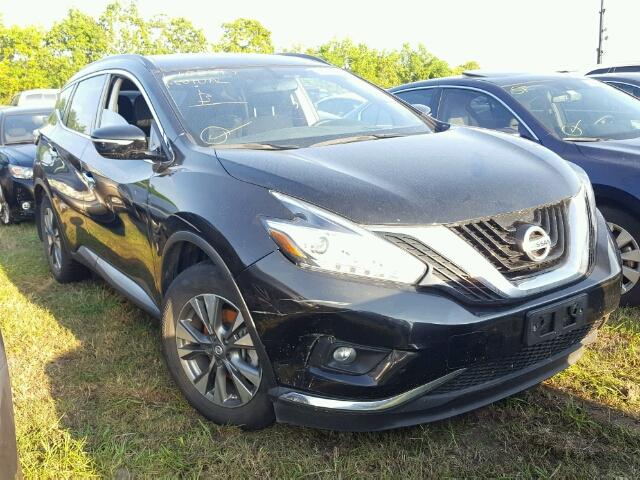 5N1AZ2MG7FN260805 - 2015 NISSAN MURANO S BLACK photo 1