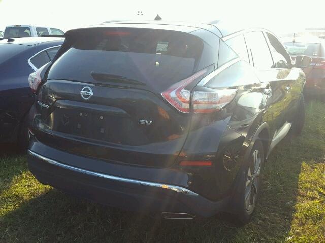 5N1AZ2MG7FN260805 - 2015 NISSAN MURANO S BLACK photo 4